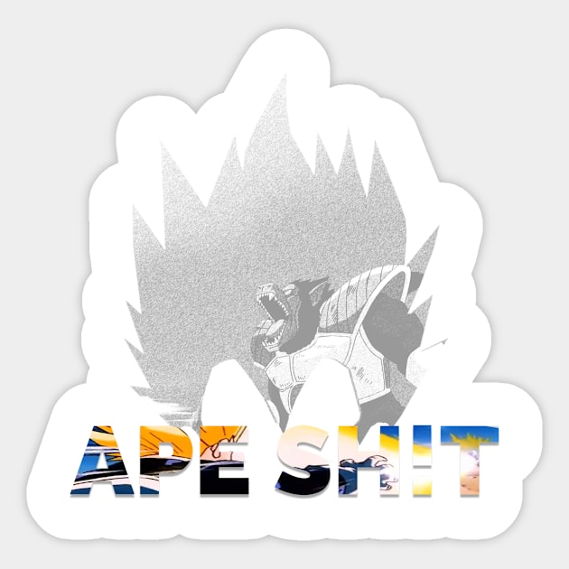 APE SH*T! Sticker by InTrendSick
